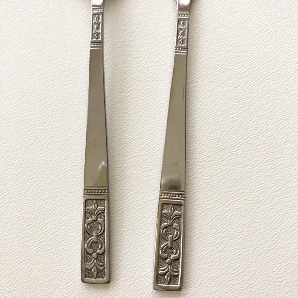 customcraft Dining Vtg 6s Customcraft Fleur De Lis Sugar Spoon